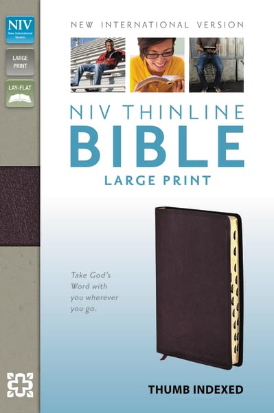 NIV Thinline Bible, large print leather