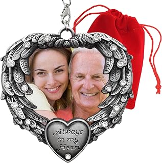 Always in My Heart angel wings ornament