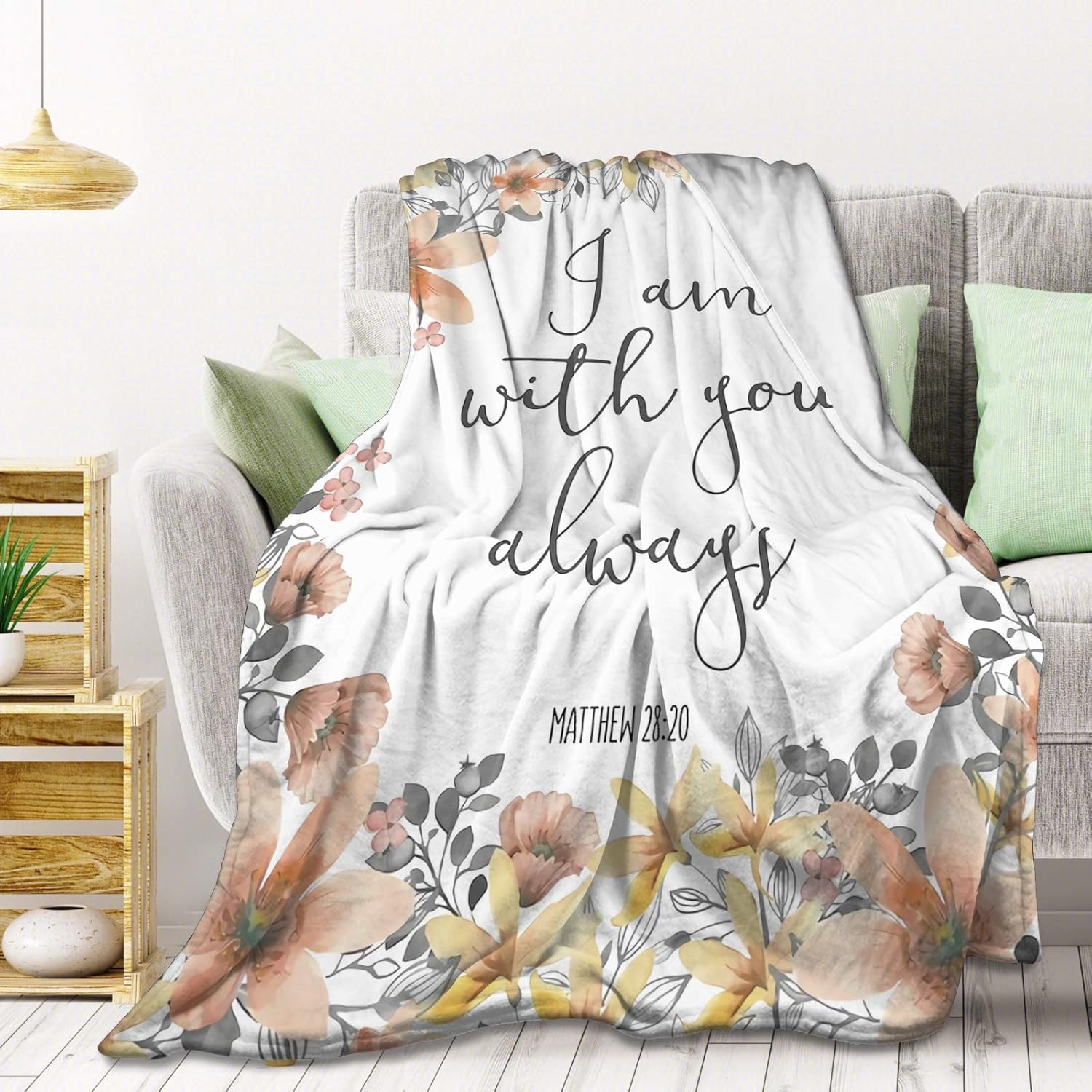 I Am with You Always scripture blanket