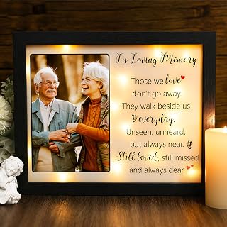 LED sympathy shadow box picture frame