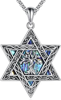 Star of David Tree of Life necklace