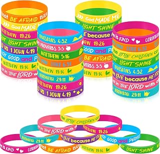 Classic Bible verse Christian bracelet bulk pack