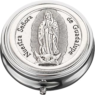 Metal rosary jewelry and trinket keepsake box