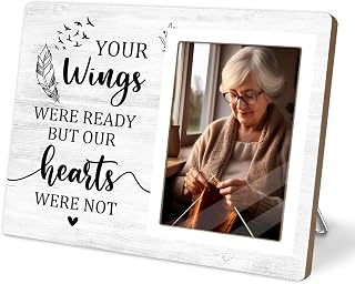 In My Heart wooden memorial photo frame