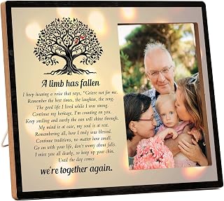 In Loving Memory wood memorial photo frame