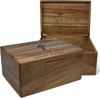 Customized memorial memory box sympathy gift