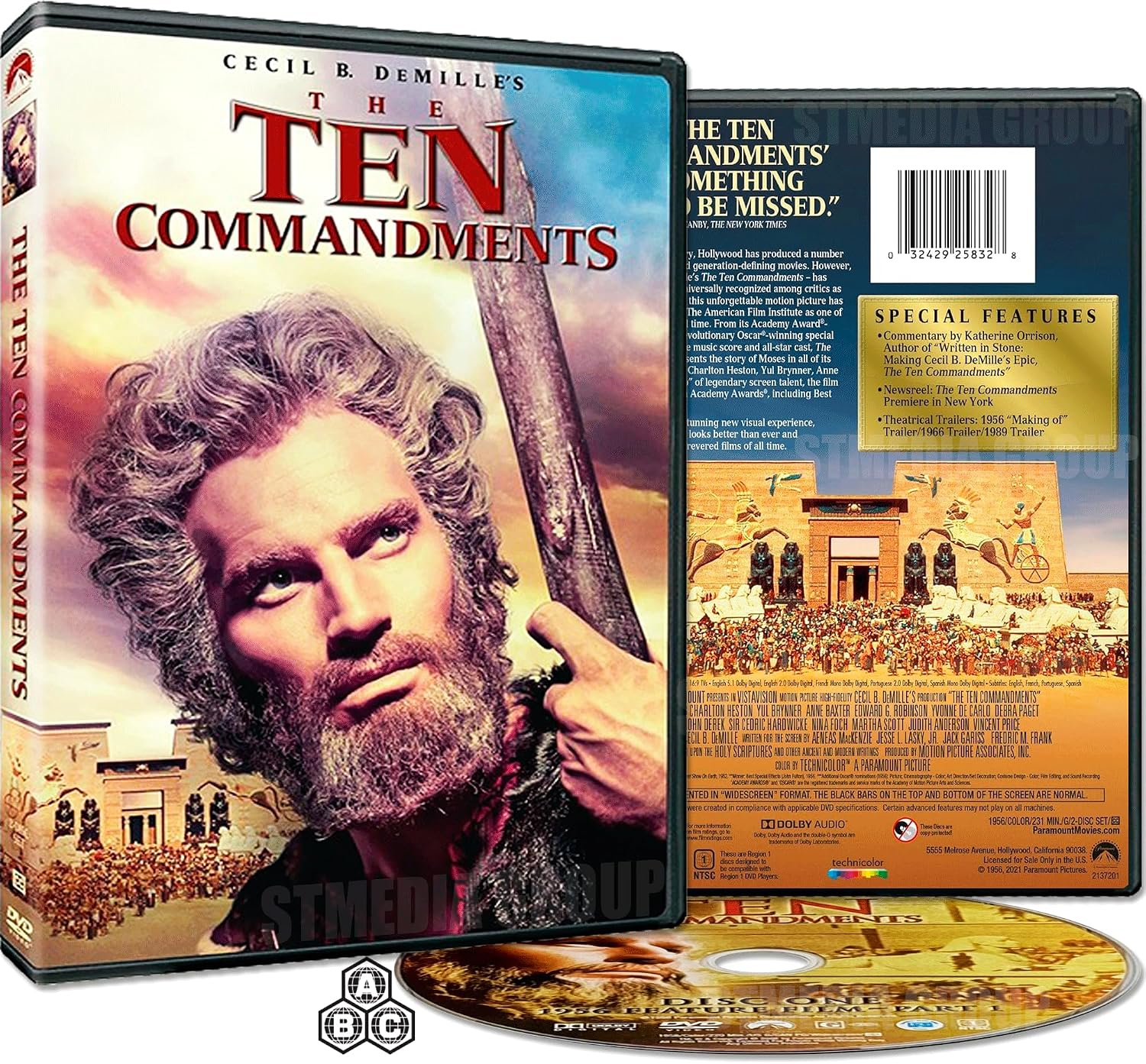 The Ten Commandments (1956) DVD