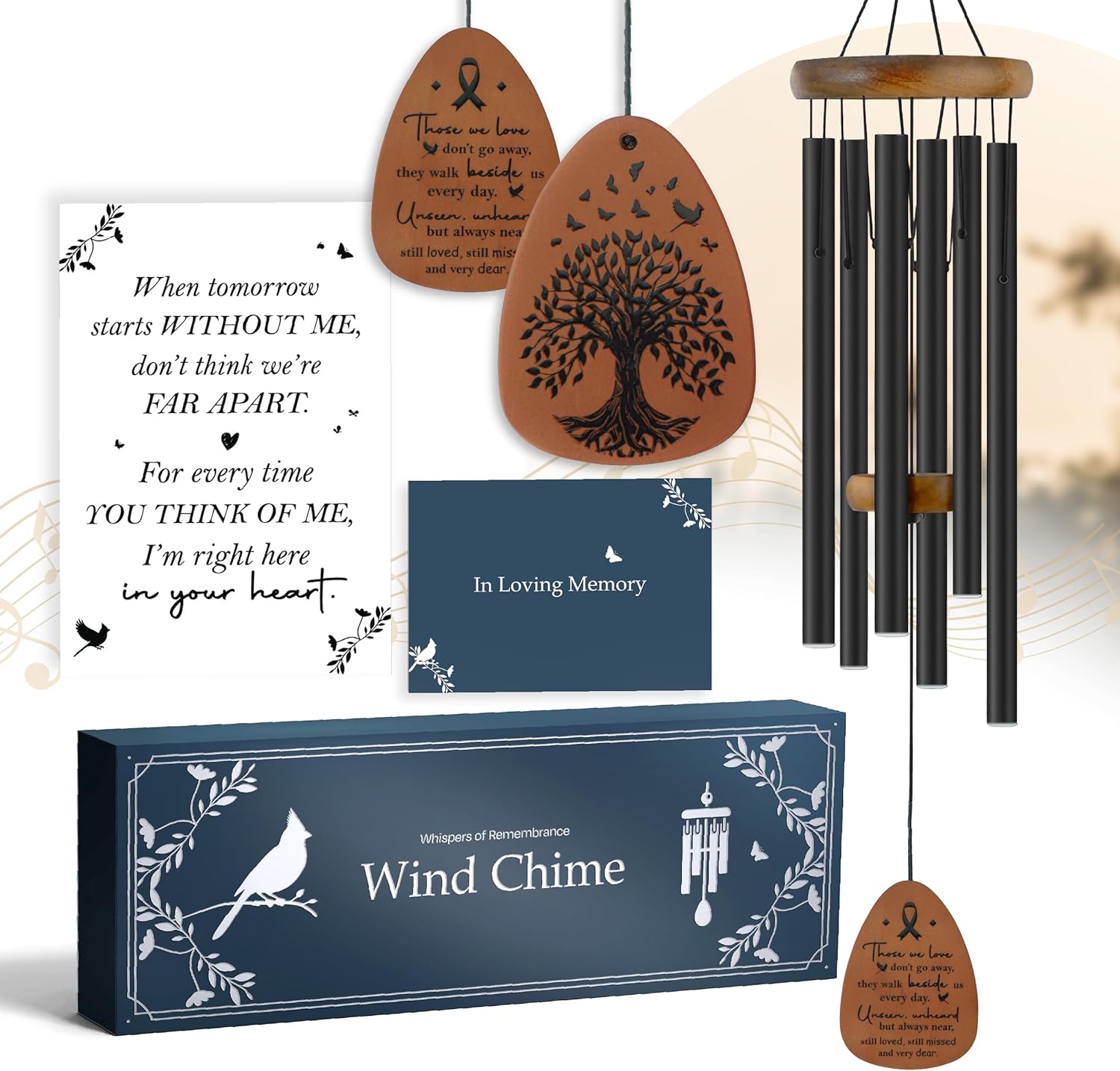 Sympathy memorial wind chime